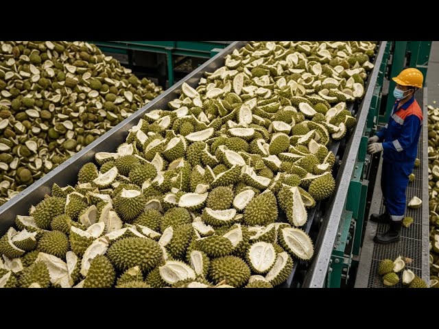 Inside a Modern Durian Shell Recycling Factory You’ve Never Seen Before