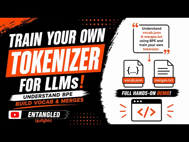 Let’s Build Our Own GPT Tokenizer | vocab.json & merges.txt Explained | Tamil