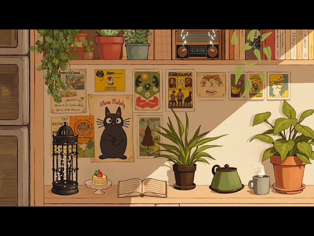 Safe Zone 🍃📖 Quiet September Room with Soft Lofi Music for Reading & Study