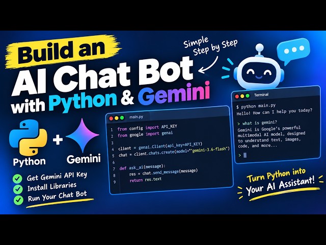 Python ｜Ai｜ Build a terminal Ai Chat Bot ｜ Tutorial