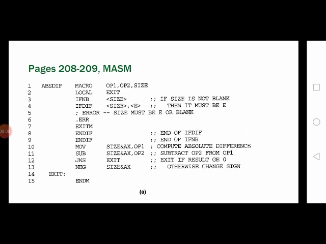 Implementation of macro processor(MASM)