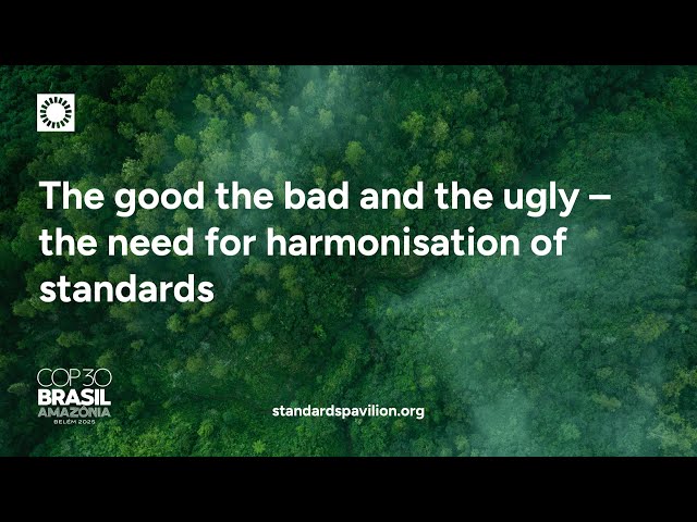 COP30 - The good the bad and the ugly – the need for harmonisation of standards