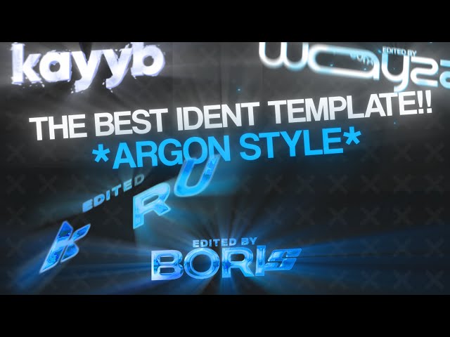 BEST *FREE* ARGON IDENT TEMPLATES! 🔥😳 FOR AFTER EFFECTS | DAVINCI! 🥶 FILMORA + more