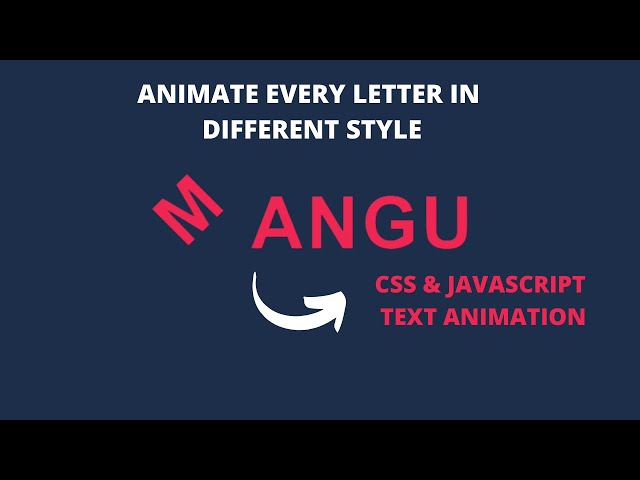 Creative Text Animation Effect using CSS and Vanilla JavaScript