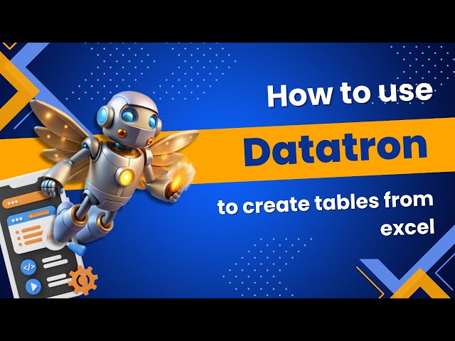 Create Database Tables from Excel Using AI | Datatron Bot