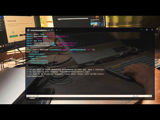 Creating My first React app with neovim