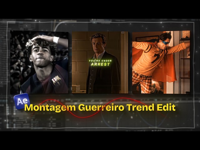 Montagem Guerreiro trend edit tutorial on after effects✨