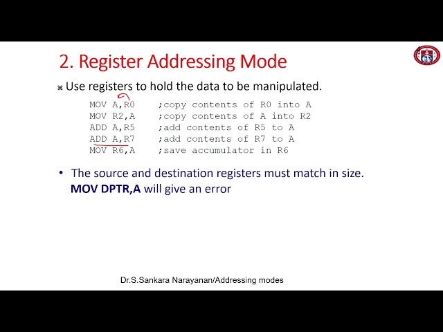 8051 Addressing modes || Microprocessor and Microcontroller