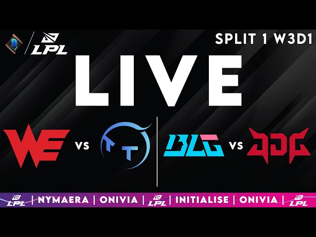 LPL 2026 Live Split 1 | LPL English W3D1 with Nymaera & Initialise WE vs TT | BLG vs JDG