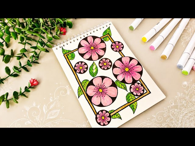 You Won’t Believe How This Zentangle Flower Art Comes Together! 🌸