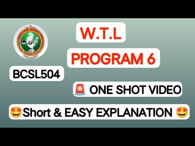 VTU | Web Technology Lab | 5th Sem | BCSL504 | Calculator Program - 6 | HTML CSS JavaScript