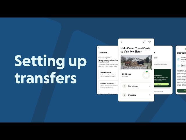 How to set up transfers for your GoFundMe fundraiser
