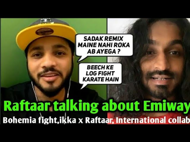 Raftaar Live talking about Emiway Bantai | Raftaar talking about Emiway #sadak remix | Raftaar