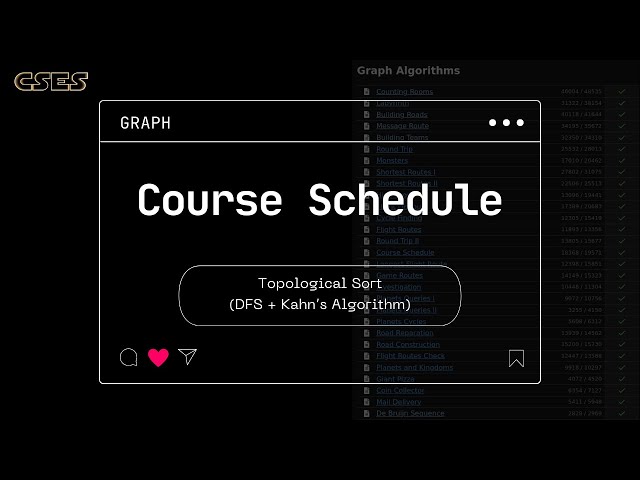 Course Schedule (CSES) | Topological Sort Explained with DFS & Kahn’s Algorithm