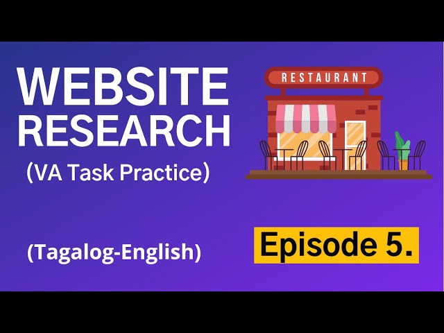Website Research | Virtual Assistant Tutorial