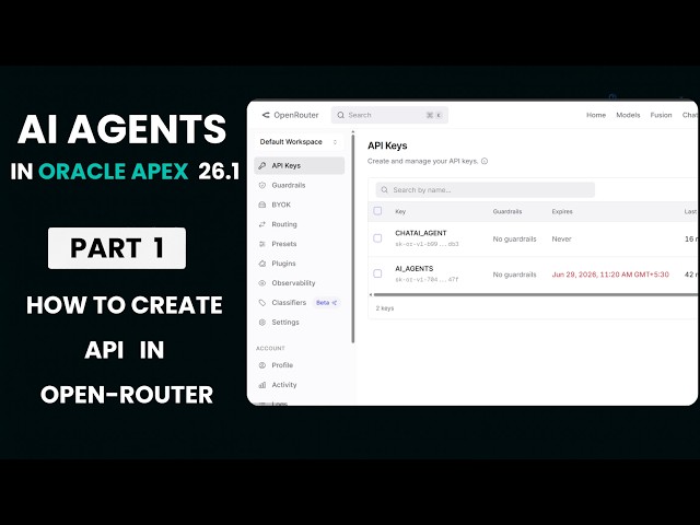 How to Create API in OpenRouter