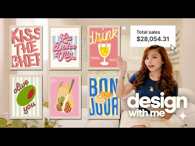 how to make aesthetic wall art printables that sell on etsy
