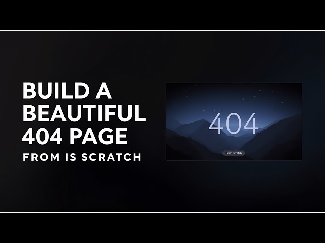 I Built this Beautiful Animated 404 Page From Scratch. #reactjs #gsap #nextjs #404 #404pages