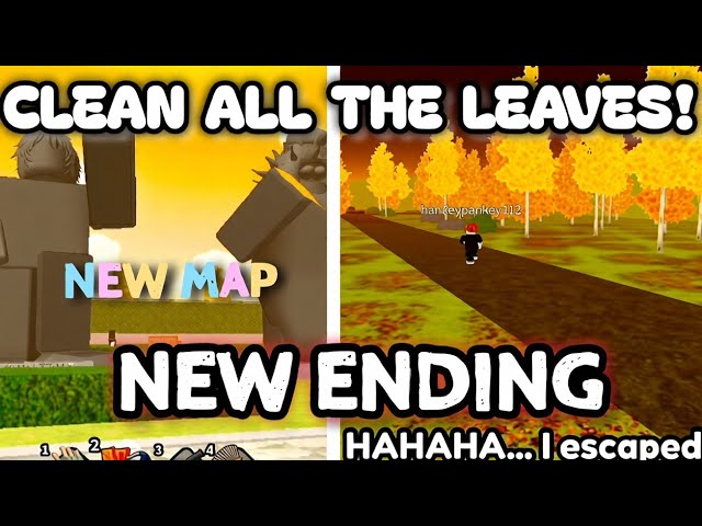 CLEAN ALL THE LEAVES NEW ENDING ROBLOX GAME