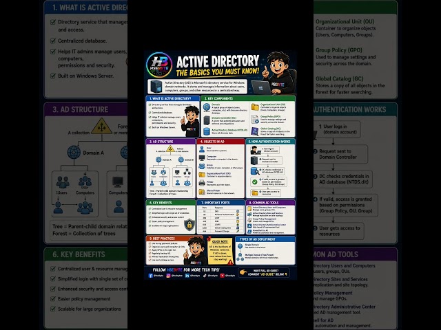 Active Directory Basic Every IT Professional & System Administrator Should Know! #activedirectory