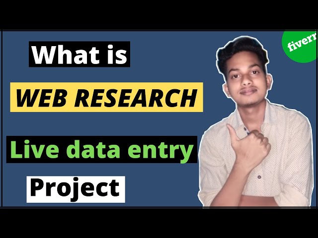 What is Web Research| web research and data entry tutorial| web research in hindi 👍