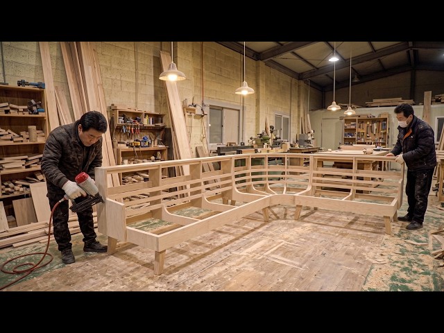 The Insane Speed of Korean Craftsmen Making Italian Leather Sofas