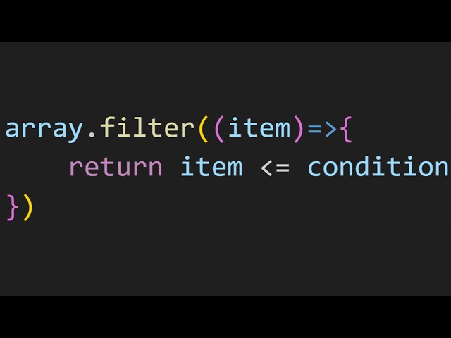 Array Filtering In JavaScript