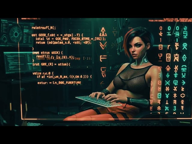 IMMERSED IN CODE | Cyberpunk Aesthetic Ambient Coding Mix