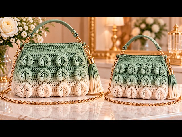 New Beautiful Crochet Bag Model Easy Complete Step-by-Step Tutorial