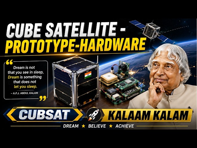 Cube Satellite Prototype Explained | Hardware Components & Working | STEM Project #cubesat  #elnino