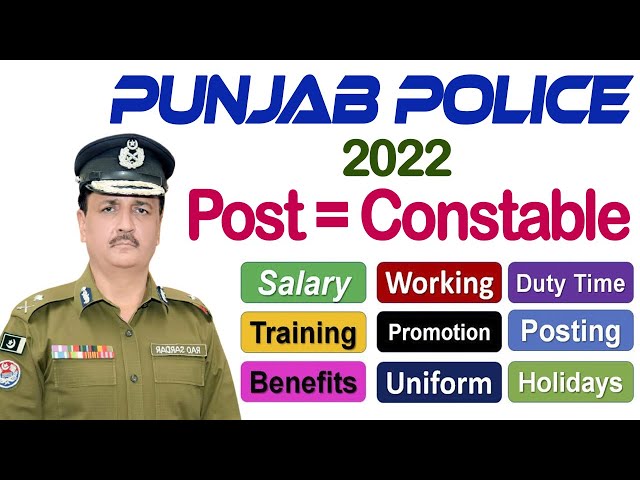 Punjab Police Constable Salary, Working, Duty, Posting, Training, Promotion, Holiday #Punjab_Police