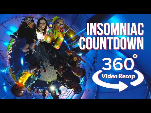 [360° Video] Insomniac Countdown NYE 2017 - 2018 Rave Train Recap