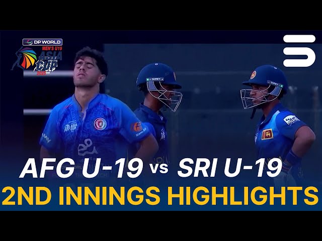 2nd Innings Highlights | Afghanistan U-19 vs Sri Lanka U-19 | Asia Cup Men's U-19 | Match 7 | ZI1S