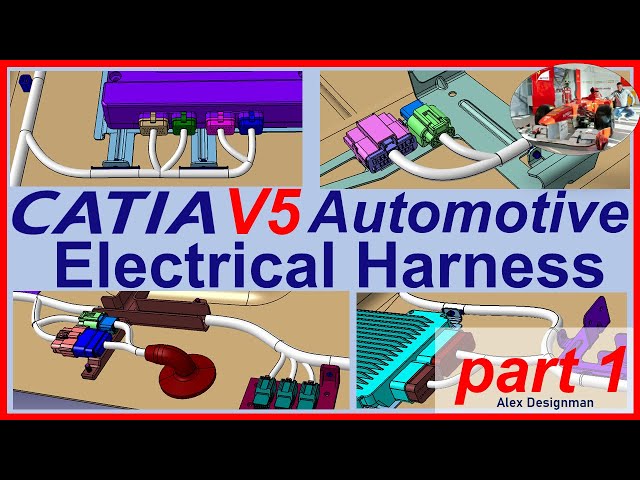 Catia V5 Electrical Harness Design Tutorial for Automotive | part 1