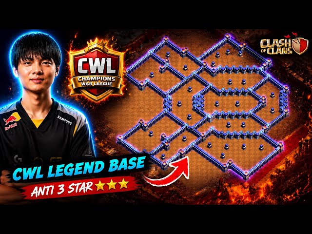 Top 10 TH18 Base for CWL & Legend League 2026 🔥 Best Anti 3 Star Clash of Clans