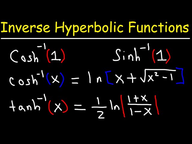 Evaluating Inverse Hyperbolic Functions