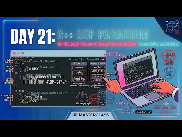 Day 21: Introduction to Object-Oriented Programming – Classes, Objects, and Encapsulation in C++