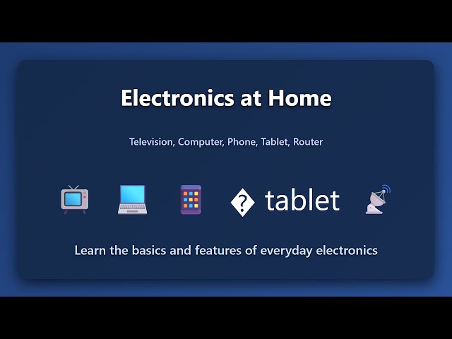 Electronics at Home: TV, Computer, Phone, Tablet, Router Guide