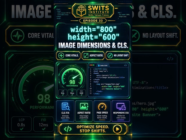 Image Dimensions (width & height attributes) | HTML5 Web Dev Course #33