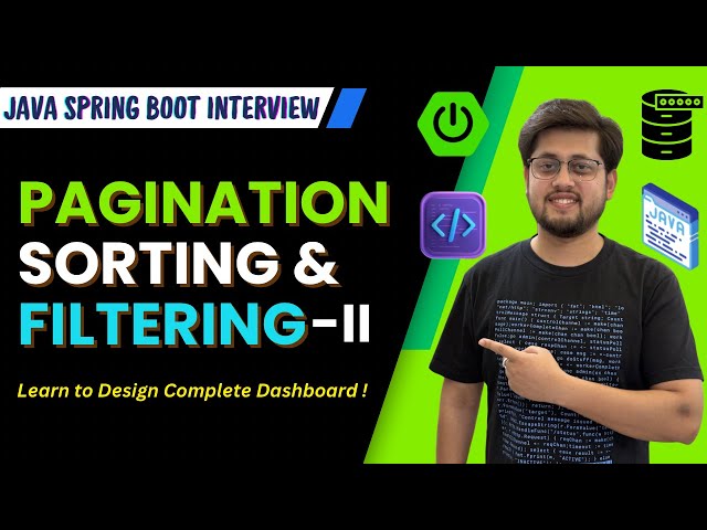 Spring Boot Pagination, Sorting & Filtering 2 | Employee Dashboard Example