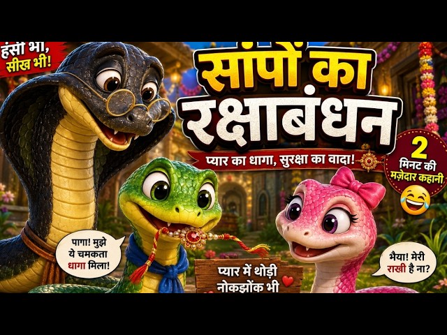 🐍 Snakes' Raksha Bandhan 😂 | Raksha Bandhan Story | Funny Snake | Snake Reverse World | Upside Do...