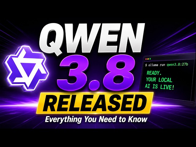 Qwen 3.8 Is Here! This 27B AI Runs LOCALLY 🤯 | Everything You Need to Know