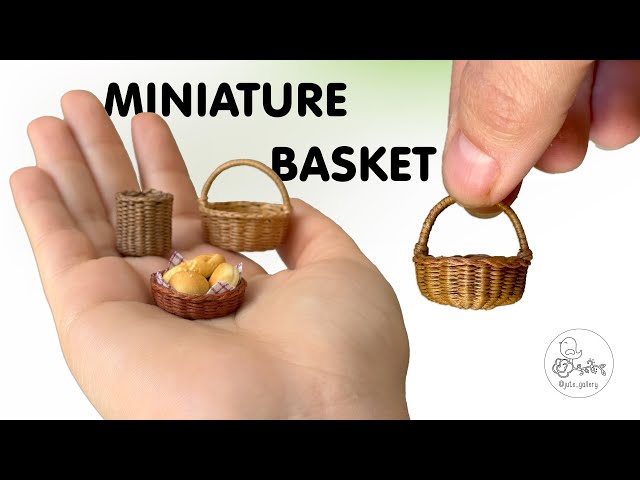 How to Make a Miniature BASKET | Easy DIY Tutorial 🧺