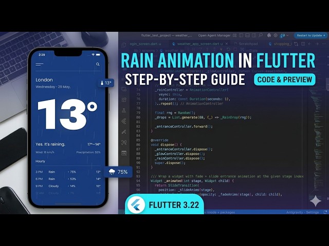 Flutter Weather App UI Design 🚀 | Speed Code + Modern UI Tutorial