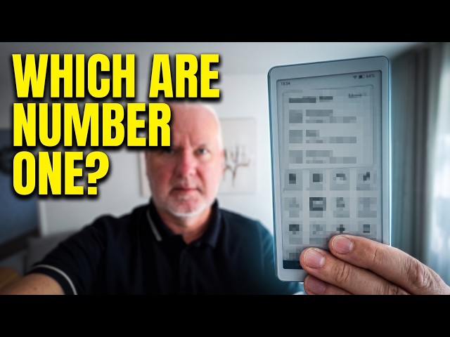 My Top 10 e-Ink devices (e-Readers)!