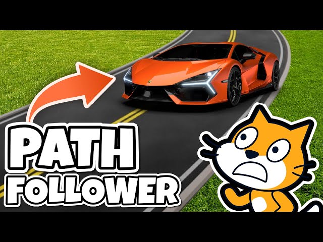 Path Following in SCRATCH 🚗🔥 Tutorial