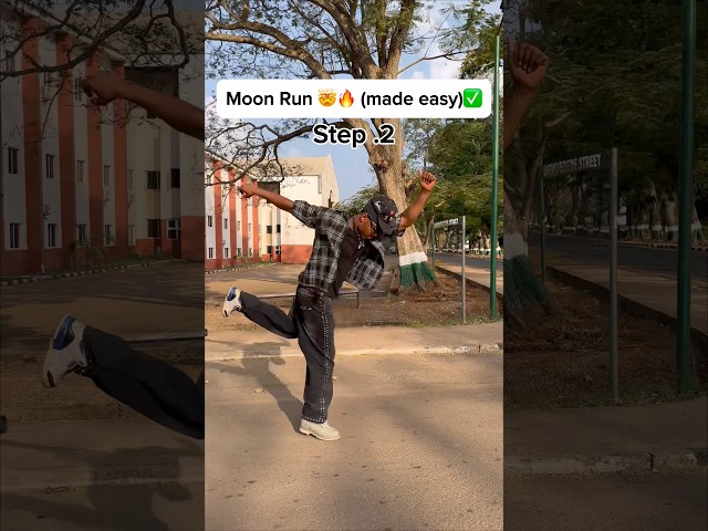 Moon run 🤯🔥 Tutorial #funk #remix #moonwalk  #tutorial #dance #shortsfyp #slickback