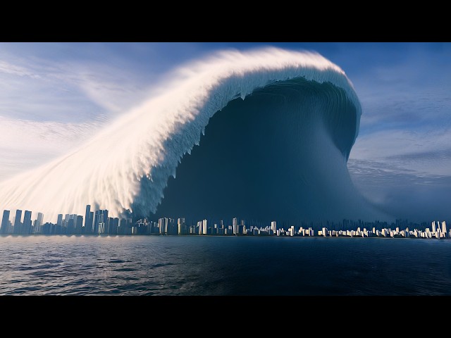 Mega Tsunami Destroys A City - Natural Disaster - AI Short Film