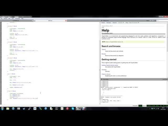 "Echoes" - My first live coding recording using SuperCollider
