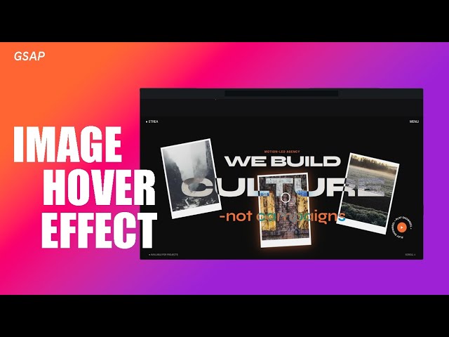 Amazing Text & IMAGES With GSAP